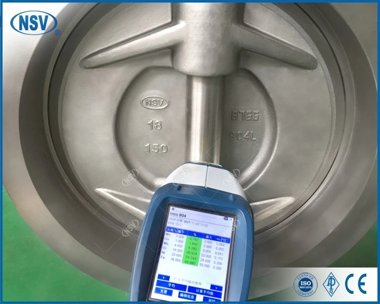 904L Triple Eccentric Wafer Butterfly Valve best